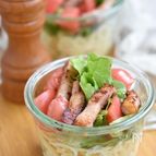 めんたいマヨのサラダパスタ