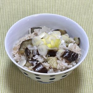キャピタンの作ってみた!投稿(とろけて絶品♪なすの和風炊き込みごはん)