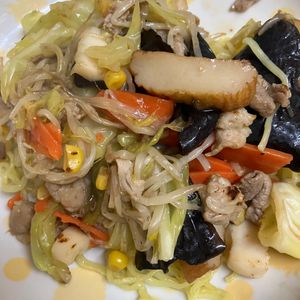 とまっちょ嫁の作ってみた!投稿(行列の定食屋さんの🍚とろとろガッツリちゃんぽん野菜炒め🤩)