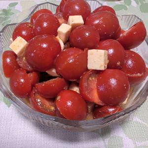 1622931の作ってみた!投稿(5分で完成！【トマトの和風大葉マリネ】さっぱりおいしい♩)