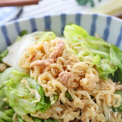 食べたら止まらない!切り干し大根とレタス・ツナのサラダ