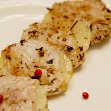 じゃがいもと豚肉のハーブソテー