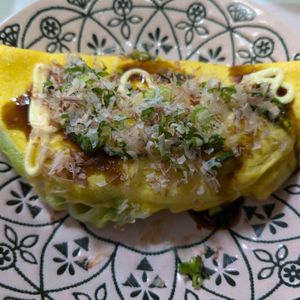 たかし（娘2人）の作ってみた!投稿(チーズがとろけるとん平焼き　#節約 #野菜たっぷり)