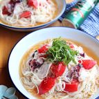 冷やして美味しい＊たことトマトのさっぱりそうめん