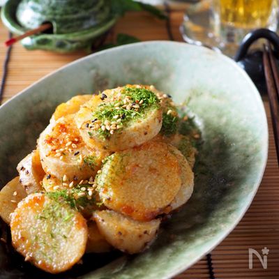 フライパンで3分*長いもの磯辺焼き【簡単なのに美味しすぎる】