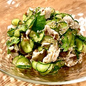 michuの作ってみた!投稿(塩もみなし《梅味噌だれ最高♡冷しゃぶサラダ》)
