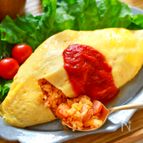 カレー風味のチーズinオムライス