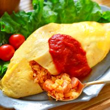 カレー風味のチーズinオムライス