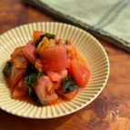 【和えるだけ！】キムチとトマトの韓国風和え