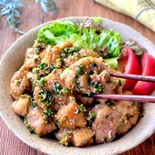 ねぎまみれ！鶏もも肉のやみつきポン酢だれ
