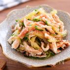 【きゅうりと蒸し鶏の梅おかかポン酢】簡単さっぱり副菜！