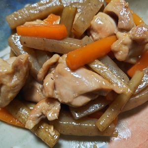 RINAの作ってみた!投稿(ほっとする味✨【鶏肉と根菜の煮物】)