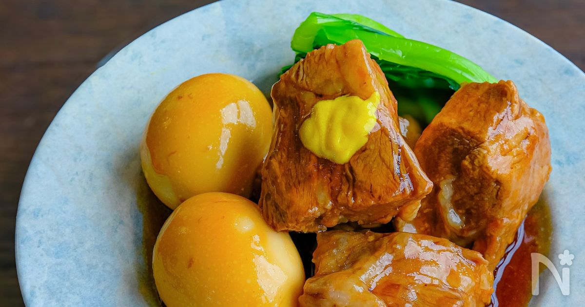 驚くほどやわらかい！＊豚肩ロースの角煮＊