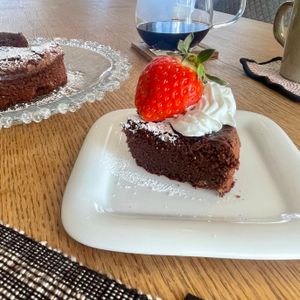 グリーンラテの作ってみた!投稿(バター、生クリーム不使用！定番！ふんわりガトーショコラ！)