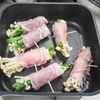 えのきとネギの豚肉巻き焼き（梅肉ポン酢かけ）の工程5