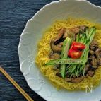 ジャージャー麺風？＊なすのツナ味噌乗っけ麺＊