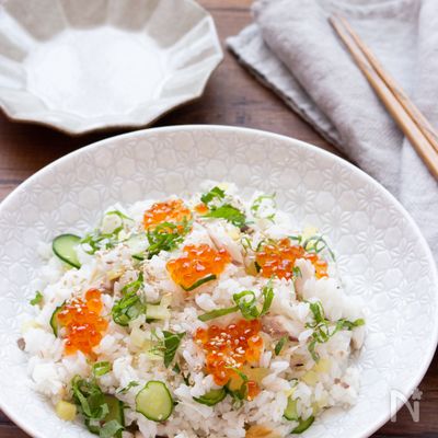 【あじの干物で混ぜ込みちらし寿司】おもてなしにもおすすめ!