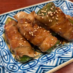 りんごの作ってみた!投稿(肉巻きピーマンのバター醤油照り焼き【#作り置き#冷凍保存】)