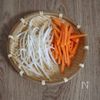 10分でできる♪【豚こまともやしにんじんの甘酢あん】の下準備