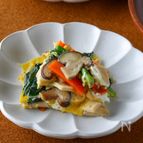 【ご飯にのせて食べたい】凍り豆腐と卵とじ