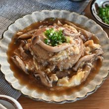 秋に食べたい【ふわとろ！きのこあんたまバーグ】