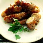 さつまいもの豚肉巻き大学芋風味