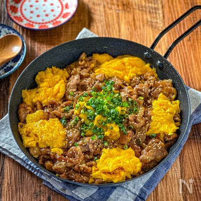 ワンパン15分☆【ご飯がバリ進む!豚玉照りMAX炒め】