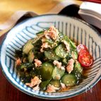 【きゅうりとわかめとツナのさっぱり酢の物】基本！定番の味！