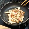 バター醤油が香る!かぼちゃとさつまいものホットサラダの工程2