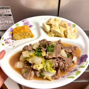 ケの作ってみた!投稿(調味料2つでコク旨！牛肉と白菜の中華炒め)
