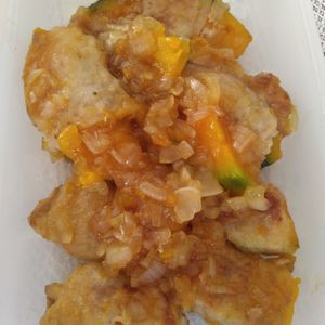 もんたんまんの作ってみた!投稿(コレはヤバ旨！（笑）秒でなくなる♪かぼちゃの肉巻き南蛮風♪)