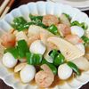 【エビと野菜のとろみ旨塩炒め】とろ~り塩だれが具材に絡む♡
