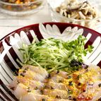 鯛の昆布じめのからすみ和え《ちょっとひと手間》《丁寧に和食》