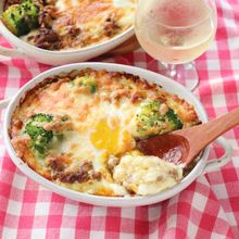 【カレーミートドリア】カレーミート＆ホワイトソース、レンチン