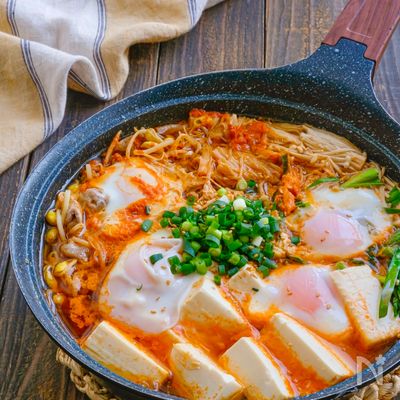 ワンパンで栄養満点♪具だくさん韓国風ピリ辛煮