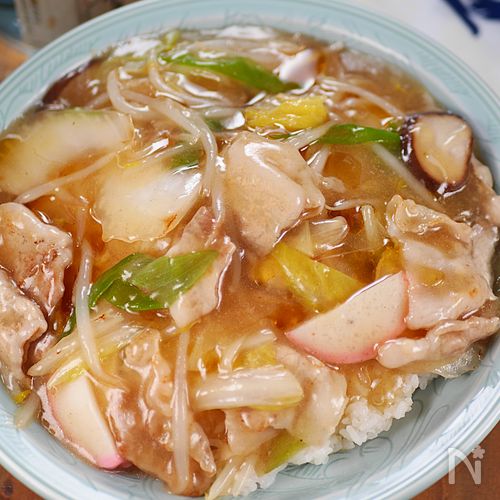 昭和の素朴な町中華🍚うま塩あんかけ中華丼再現🤩