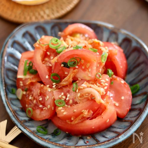 【3分で完成！】トマトのキムチ和え