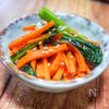 レンチン3分♪甘辛小松菜にんじんの工程2