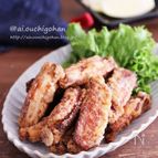 男子が喜ぶ骨付き肉で＊手羽中の塩レモン唐揚げ♡
