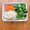 ワンパンで簡単!ビビンバ風キムチ炒飯の下準備