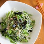 『水菜とツナの中華風春雨サラダ』シャキシャキ♬さっぱりサラダ