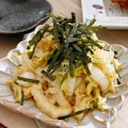 美活腸活！おつまみレシピ☆ぬか漬け白菜おかか和え