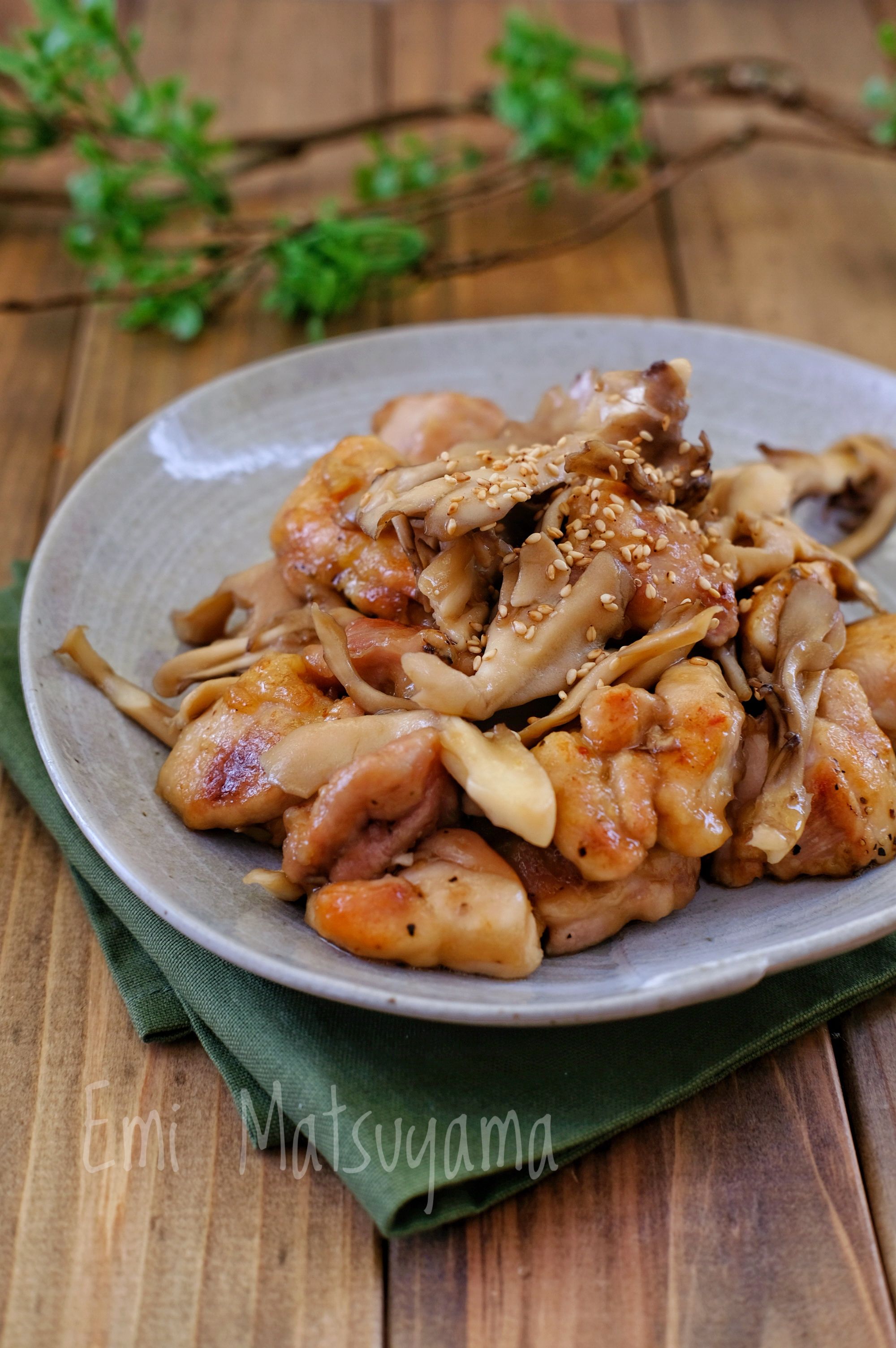 鶏肉と舞茸の絶品めんつゆバター炒め レシピサイトnadia