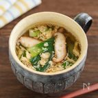 中華風♪チンゲン菜としいたけの卵スープ