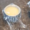 レンジでかんたん♩『枝豆とカニかまの茶碗蒸し』の工程2