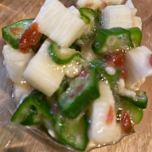 ゆっきぃの作ってみた!投稿(【胃腸も喜ぶ！作り置きOK】長芋とオクラの梅和え)