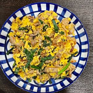 とーるじーじの作ってみた!投稿(居酒屋級！豚ニラ玉)