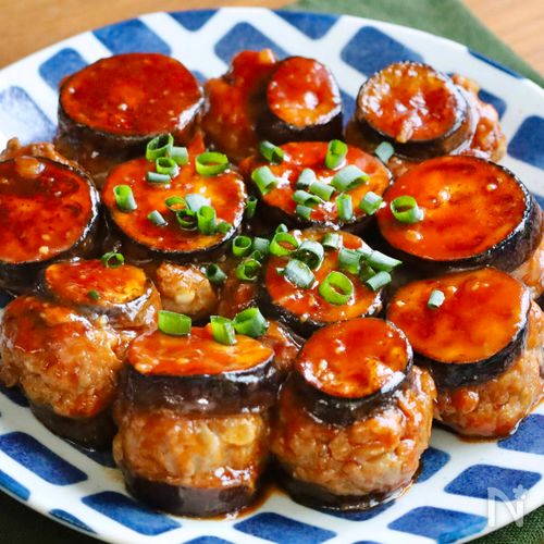 【ミニミニなすサンドハンバーグ】子供も喜んでなすを食べる!