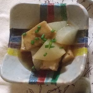 1449180の作ってみた!投稿(味しみ♡とろとろ♡『大根と厚揚げの照り煮』)