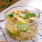 鶏と長芋のあっさりおかずスープ